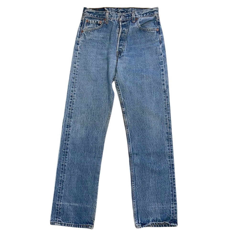 Vintage Levis 501xx Mens Jeans 28x29 Made in USA Blue Straight Leg Denim 1995